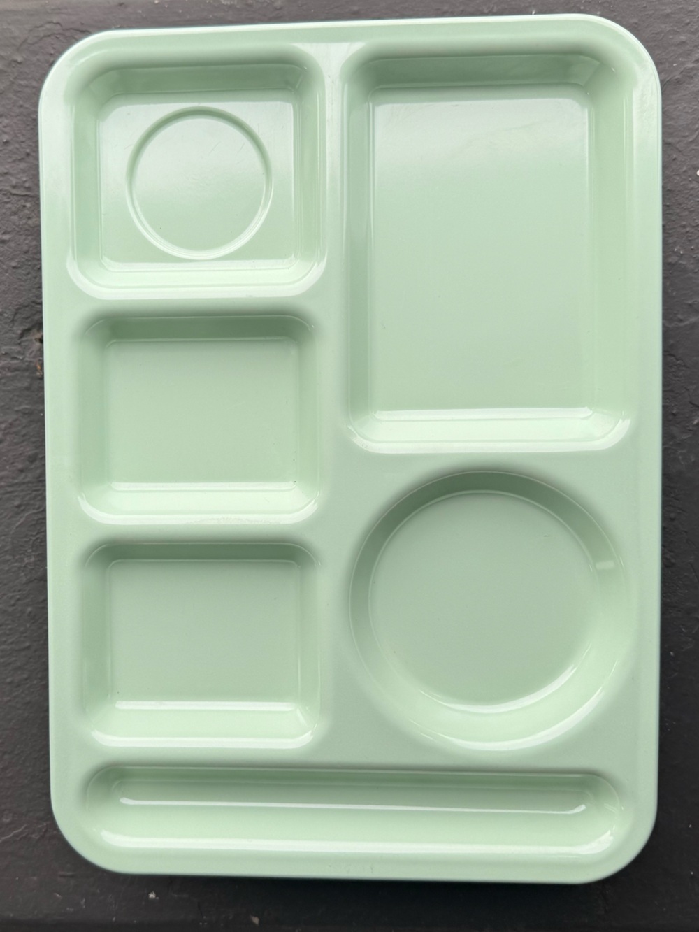 (3) Vintage Arrowhead Mint Green Lunch Cafeteria Trays Made In USA 14”x10”